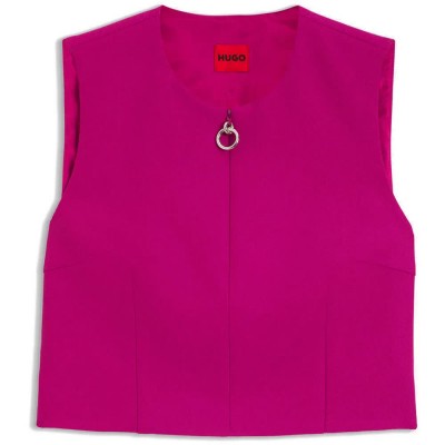 потник,дамски,топове,hugo,comila,10280885,red,sleeveless,top,pink,(dark,pink)