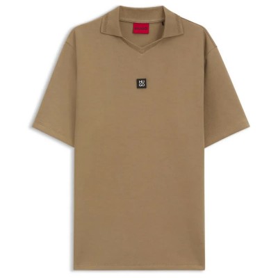 дамски,блузи,с,яка,мъжки,блузи,с,яка,hugo,dabino,10280499,red,polo,brown,(beige,overflow)