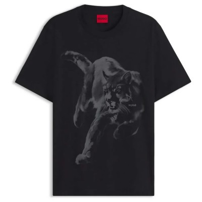 тениска,мъжки,тениски,дамски,тениски,hugo,daffilo,10258299,red,t,shirt,black,(black,001)