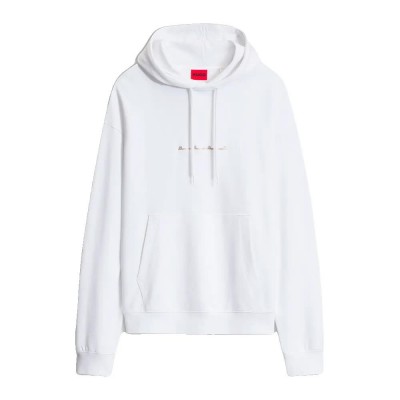 суичър,мъжки,пуловери,hugo,datri,10273008,red,hoodie,white,(white)