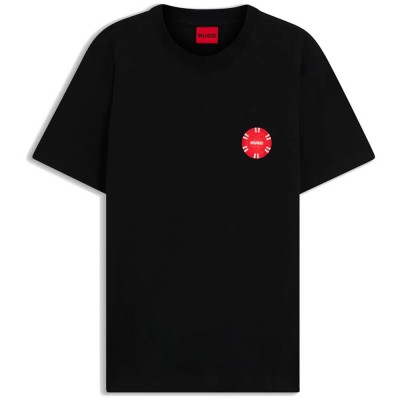 тениска,мъжки,тениски,дамски,тениски,hugo,datril,10268981,red,t,shirt,black,(black)