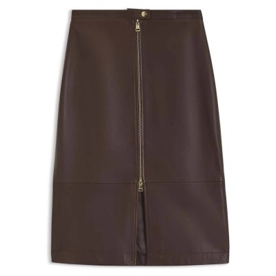 пола,дамски,поли,и,рокли,hugo,lacelo,10278730,red,midi,skirt,brown,(open,miscellaneous)
