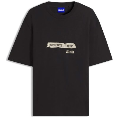 тениска,мъжки,тениски,дамски,тениски,hugo,naxter,10258299,blue,short,sleeve,t,shirt,black,(black,001)