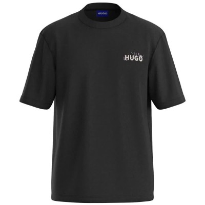 тениска,мъжки,тениски,дамски,тениски,hugo,noxwash,10272987,blue,short,sleeve,t,shirt,black,(black)