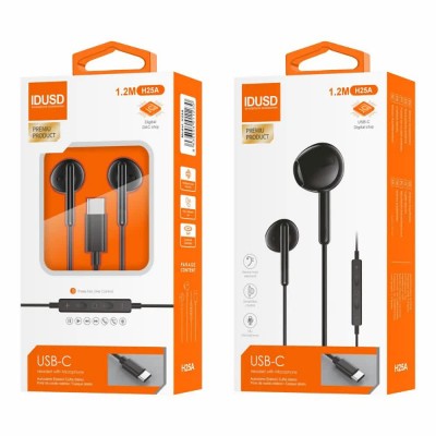 слушалки,слушалки,idusd,h25a,earphones,black,(black)