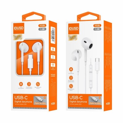 слушалки,слушалки,idusd,h32b,earphones,white,(white)