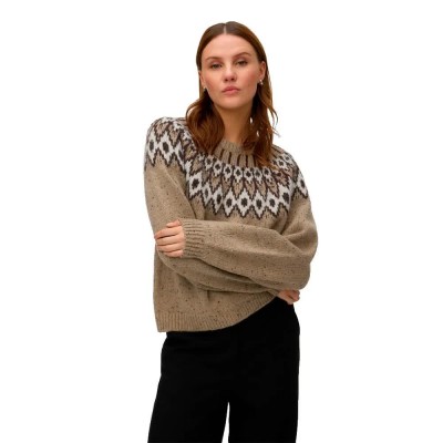 блуза,мъжки,пуловери,дамски,пуловери,aware,dove,sweater,brown,(coriander,detail,norwegian)