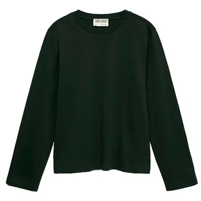 тениска,мъжки,тениски,дамски,тениски,aware,naima,long,sleeve,t,shirt,black,(black)