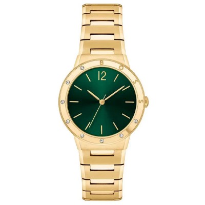 часовник,часовници,boss,1502649,34mm,5atm,quartz,analogic,woman,watch,golden,(golden,green,mineral)
