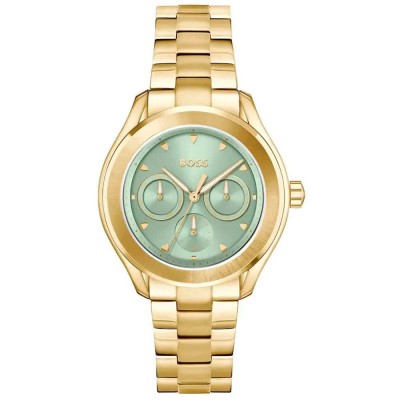 часовник,часовници,boss,1502745,38mm,3atm,quartz,analogic,woman,watch,golden,(golden,green,mineral)