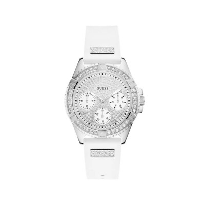 часовник,часовници,guess,w1160l4,40mm,3atm,quartz,analogic,woman,watch,silver,(white,silver,mineral)