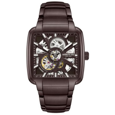 часовник,часовници,kenneth,cole,kcwgy0046501,40mm,5atm,automatic,analogic,watch,brown,(brown,black,mineral)