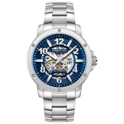 часовник,часовници,kenneth,cole,kcwgy0064002,44mm,3atm,automatic,analogic,watch,silver,(grey,blue,mineral)