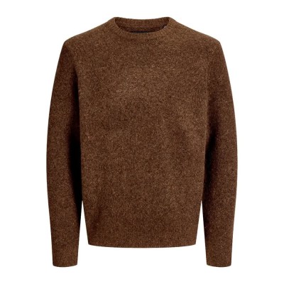 блуза,мъжки,пуловери,дамски,пуловери,jack,&,jones,blasimon,souffle,sweater,brown,(chocolate,torte,detail,solid)