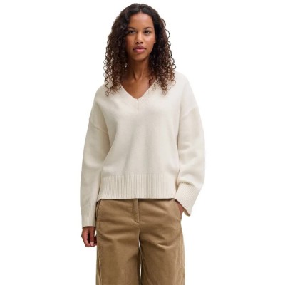 блуза,мъжки,пуловери,дамски,пуловери,jack,&,jones,elsa,jjxx,v,neck,sweater,white,(cloud,dancer)