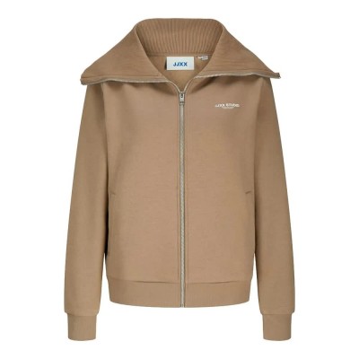блуза,дамски,блузи,jack,&,jones,studio,vesterbro,flat,jjxx,full,zip,sweatshirt,beige,(brindle,print,bright,white,studio)