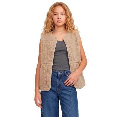 елек,детски,потници,jack,&,jones,vera,teddy,jjxx,vest,beige,(humus)