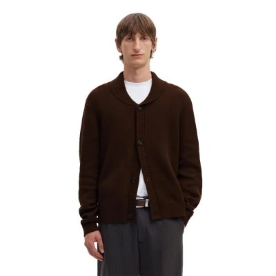 жилетка,мъжки,пуловери,дамски,пуловери,selected,dane,cardigan,brown,(demitasse)