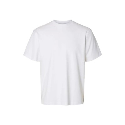 тениска,мъжки,тениски,дамски,тениски,selected,taj,mid,peach,short,sleeve,t,shirt,white,(bright,white)