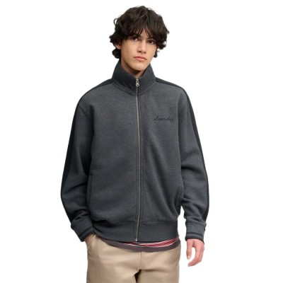 блуза,мъжки,пуловери,superdry,satin,applique,track,full,zip,sweatshirt,grey,(charcoal,marl)