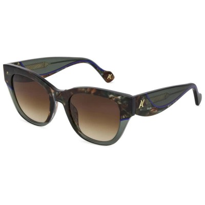 слънчеви,очила,слънчеви,очила,yalea,sya254v,20x52x140mm,woman,sunglasses,brown,(brown,green,havana)