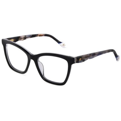 очила,yalea,vya260,17x52x140mm,reading,glasses,black,(shiny,black,top,crystal)
