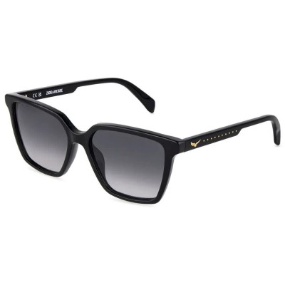 слънчеви,очила,слънчеви,очила,zadig&voltaire,szv517s,16x55x140mm,woman,sunglasses,black,(shiny,black)