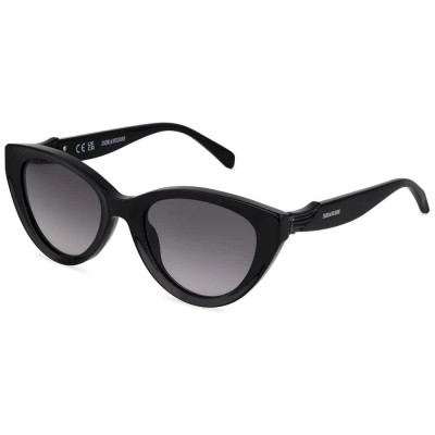 слънчеви,очила,слънчеви,очила,zadig&voltaire,szv524,20x52x140mm,woman,sunglasses,black,(shiny,black)
