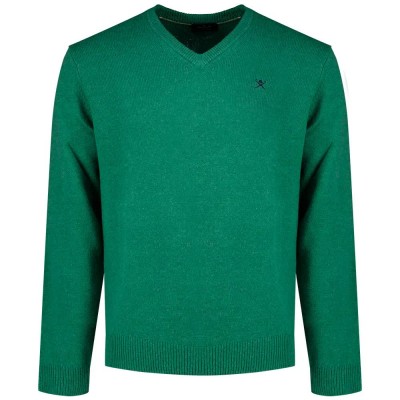 блуза,мъжки,пуловери,дамски,пуловери,hackett,hm7000288,v,neck,sweater,green,(foliage,green)
