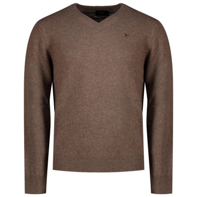 блуза,мъжки,пуловери,дамски,пуловери,hackett,hm7000288,v,neck,sweater,brown,(putty,beige)