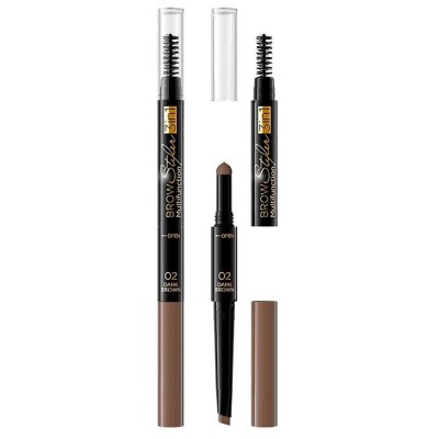 очна,линия,eveline,3in1,multifunction,02,dark,brown,brow,pencil
