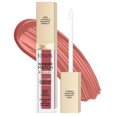 специфични,козметични,продукти,eveline,wonder,match,creamy,matt,no,07,toffee,lip,gloss,orange