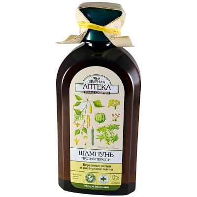 хигиена,коса,green,pharmacy,birch,buds,&,castor,350ml,anti,dandruff,shampoo,clear
