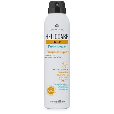 козметика,за,защита,от,слънце,heliocare,360,pediatrics,transparent,spf50+,200ml,sunscreen,white