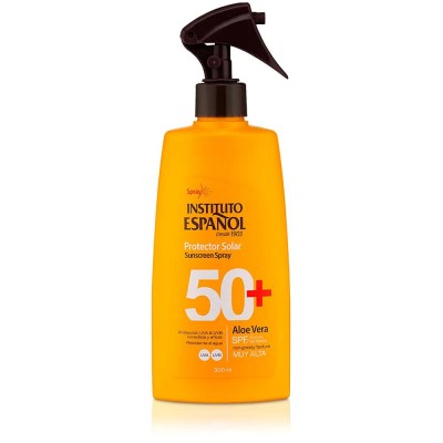 козметика,за,защита,от,слънце,instituto,español,aloe,vera,spf50+,300ml,sunscreen,yellow
