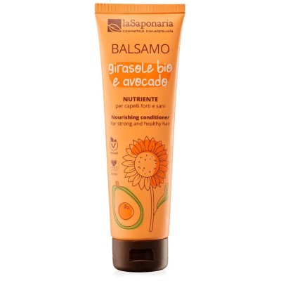 хигиена,коса,la,saponaria,nourishing,organic,sunflower,&,avocado,150ml,conditioner,golden