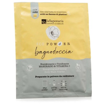 хигиена,тяло,la,saponaria,powder,tangerine,&,vitamin,c,25g,shower,gel,yellow