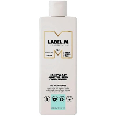 хигиена,коса,label,m,honey,&,oat,moisturising,300ml,conditioner,clear