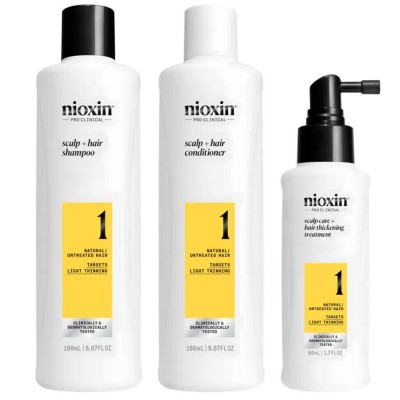 хигиена,коса,nioxin,kit,trial,system,1,340ml,shampoo,clear