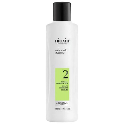 хигиена,коса,nioxin,system,2,combats,progressed,thinning,300ml,hair,loss,shampoo,clear