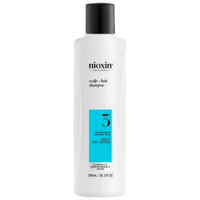 хигиена,коса,nioxin,system,3,target,light,thinning,300ml,hair,loss,shampoo,clear