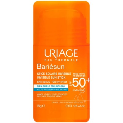 козметика,за,защита,от,слънце,uriage,bariesun,spf50+,invis,18g,facial,sunscreen,clear