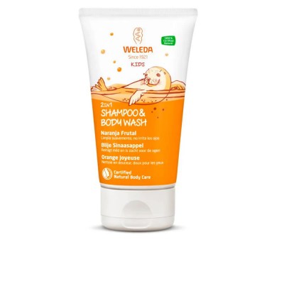хигиена,коса,weleda,kids,fruity,orange,150ml,shampoo,clear