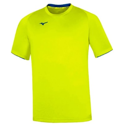 тениска,мъжки,тениски,дамски,тениски,mizuno,short,sleeve,t,shirt,yellow,(yellow,fluorine)