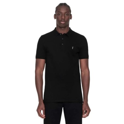 дамски,блузи,с,яка,мъжки,блузи,с,яка,allsaints,reform,short,sleeve,polo,black,(black)