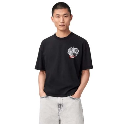 тениска,мъжки,тениски,дамски,тениски,allsaints,reflect,short,sleeve,t,shirt,black,(washed,black)