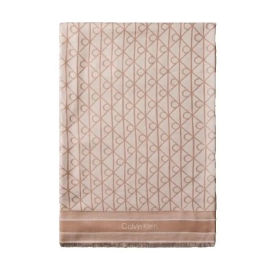 ръкавици,шапки,и,шалове,calvin,klein,emblem,aop,jacquard,handkerchief,beige,(desert,taupe)