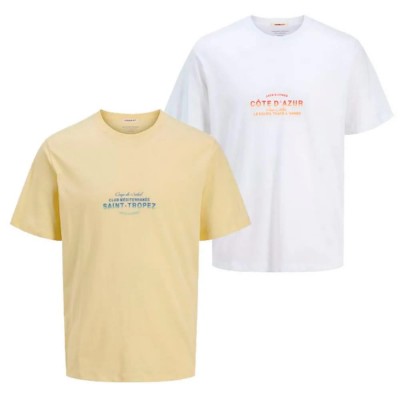 дамски,блузи,с,яка,мъжки,блузи,с,яка,jack,&,jones,basic,short,sleeve,polo,2,units,yellow,white,(bright,white)
