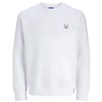 блуза,мъжки,пуловери,jack,&,jones,denimdog,sweatshirt,white,(bright,white)