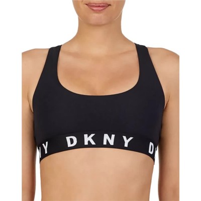 дамско,бельо,дамски,бикини,и,танкини,dkny,cozy,boyfriend,collection,racerback,bra,black,(black,white)